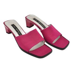 90s Via Spiga Italian Fuchsia Sandal Heels - Sz 5M